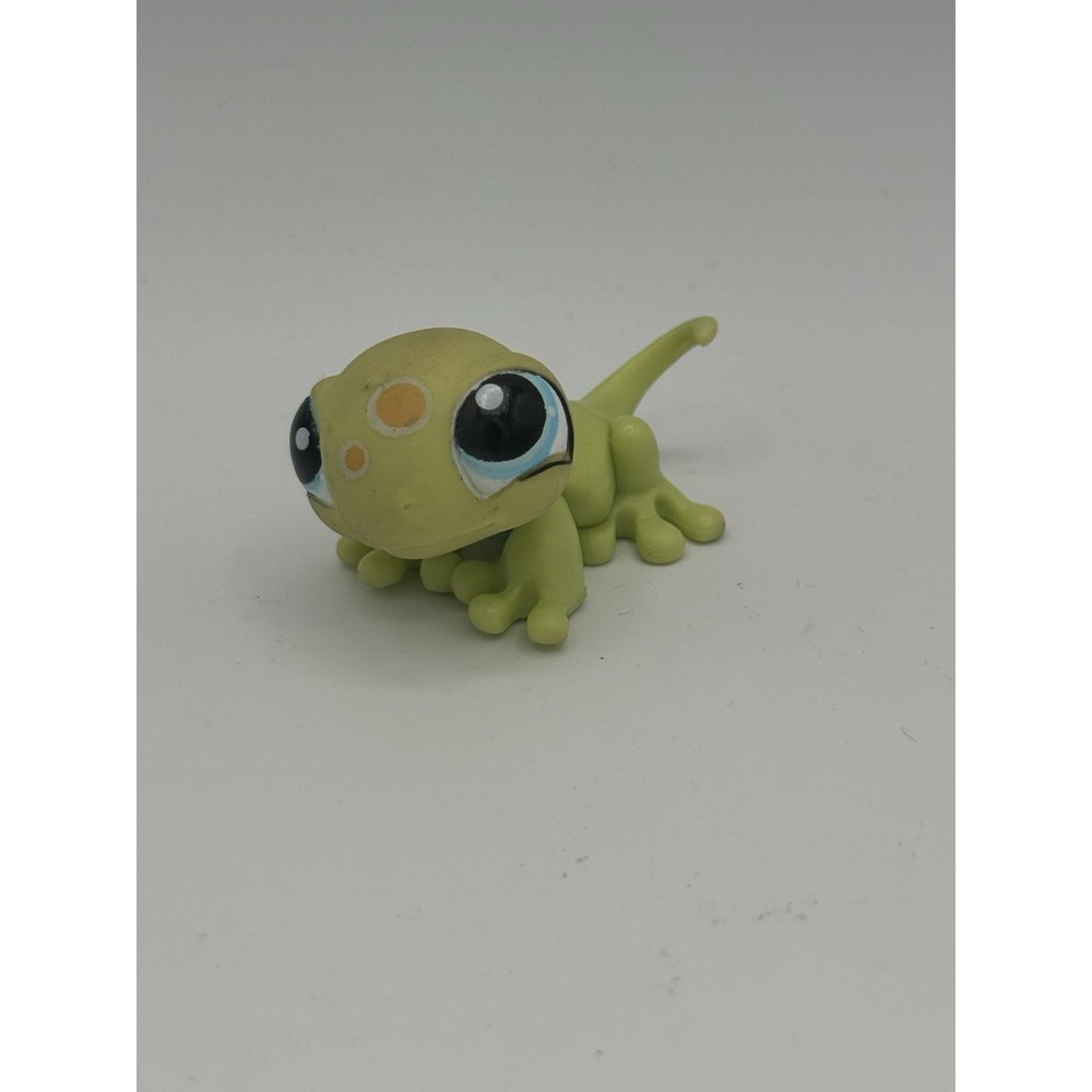 Littlest Pet Shop #1154 Lime Gecko Authentic Hasboro Collectible Toy 2007
